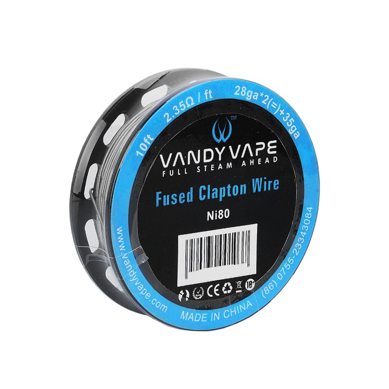 Vandy Vape Fused Claton Wire Ni80 28AWG - 35AWG 10 Feet [4,6 m]