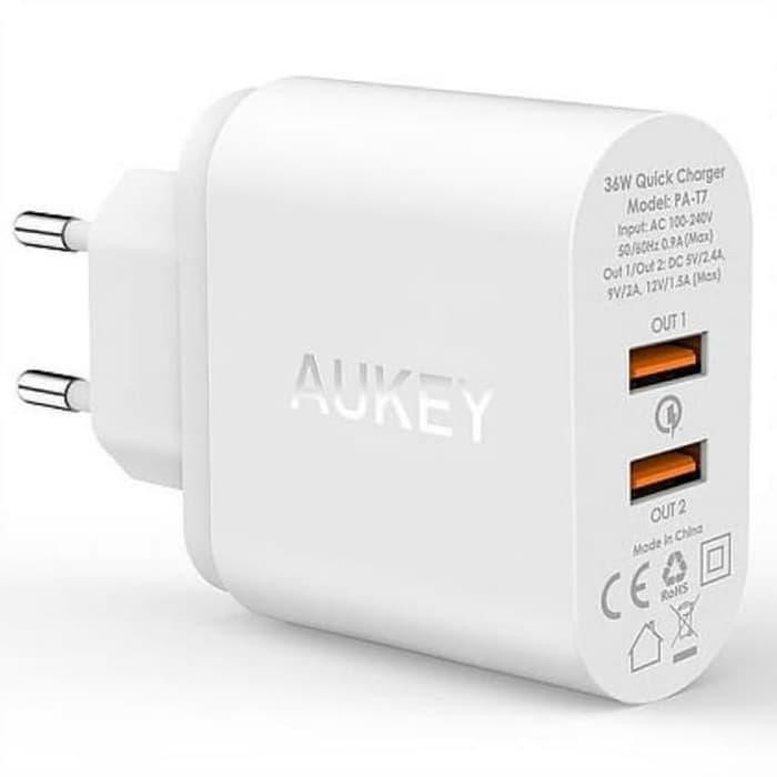 {aksesoris-tablet} Charger Aukey Power Port 2 QC Charger Aukey Charger Real