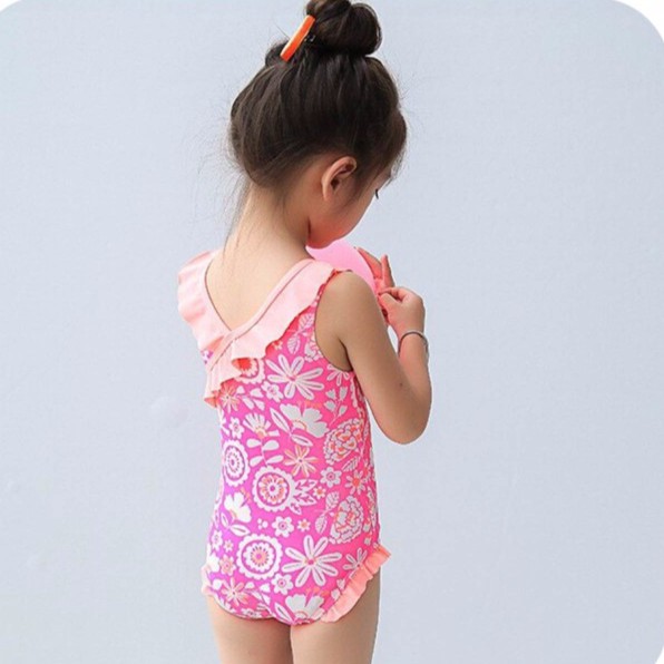 BAJU RENANG PEREMPUAN TERLUCU WARNA PINK | SWIMSUIT RIBBON - PINK