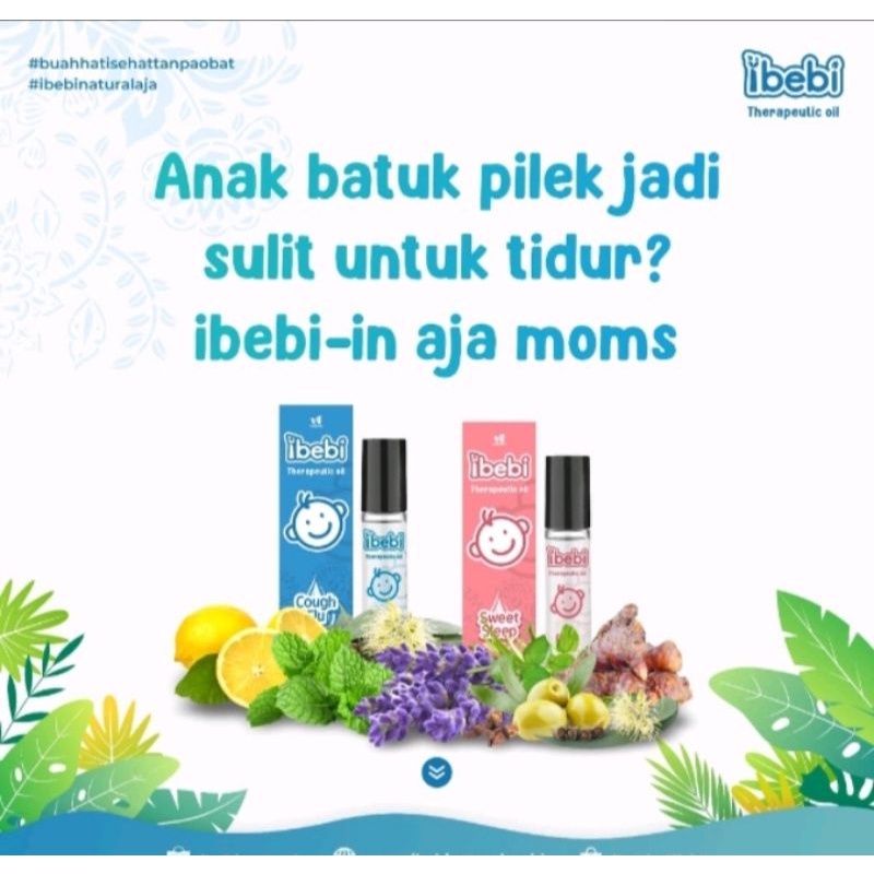 Ibebi Therapeutic oil Pereda Batuk dan Pilek Bayi Minyak Essensial Minyak Telon Minyak Herbal Bayi