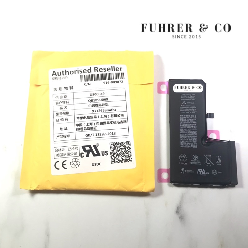 Baterai Battery Batre iP XS 2658 Mah Li-Ion Free Double Tip