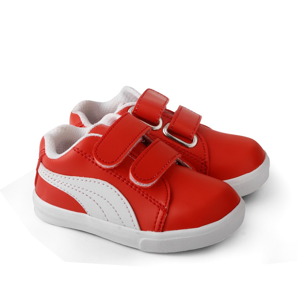 sepatu anak unisex bahan sintetis usia 1 2 taun merah PM MERAH