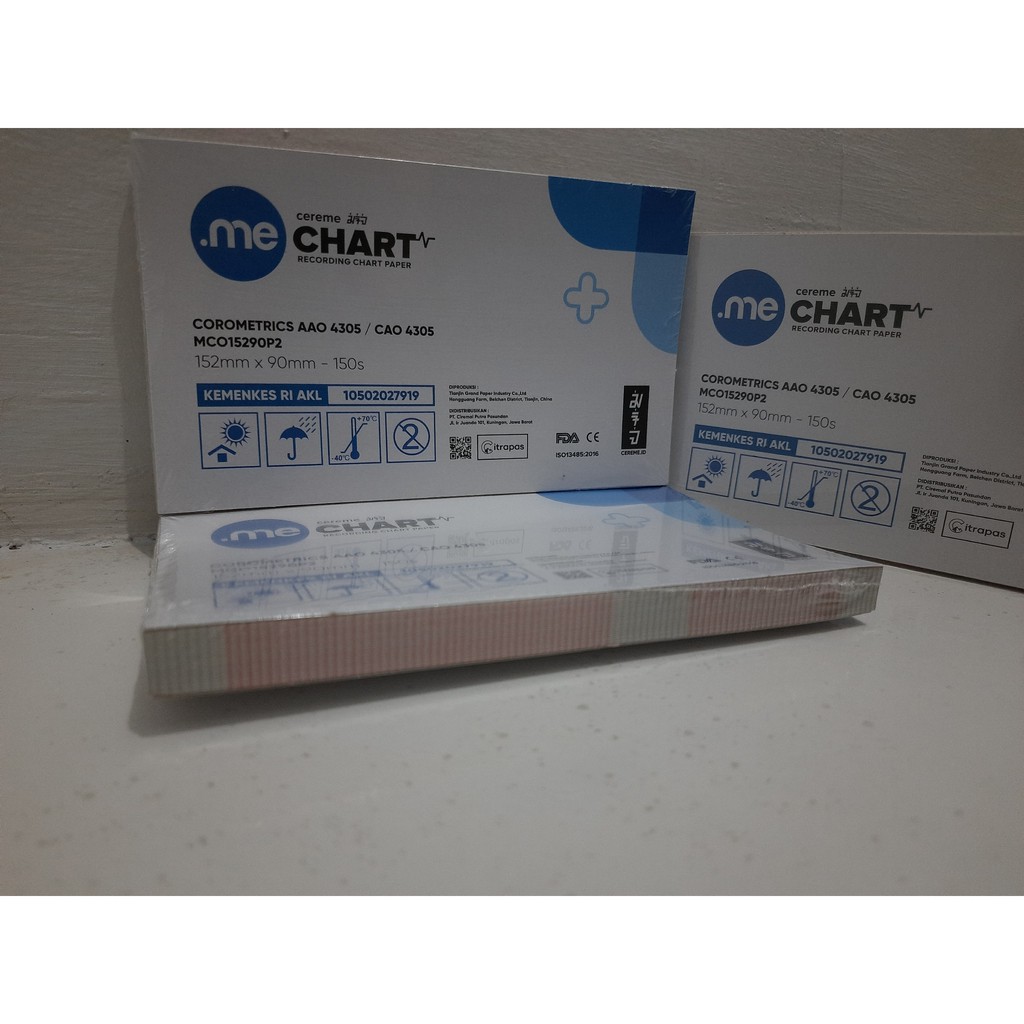 

Kertas CTG ukuran 152 x 90 x 150 sheets | untuk COROMETRICS AAO4305 / CAO4305