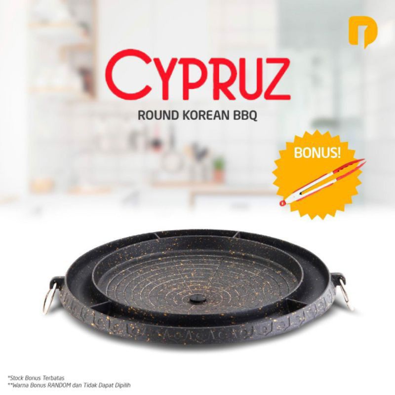 Panggangan BBQ Cypruz Round Korean BBQ Grill