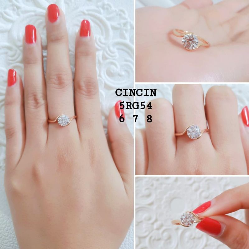 Cincin Wanita Model Fashion Anti Karat Premium