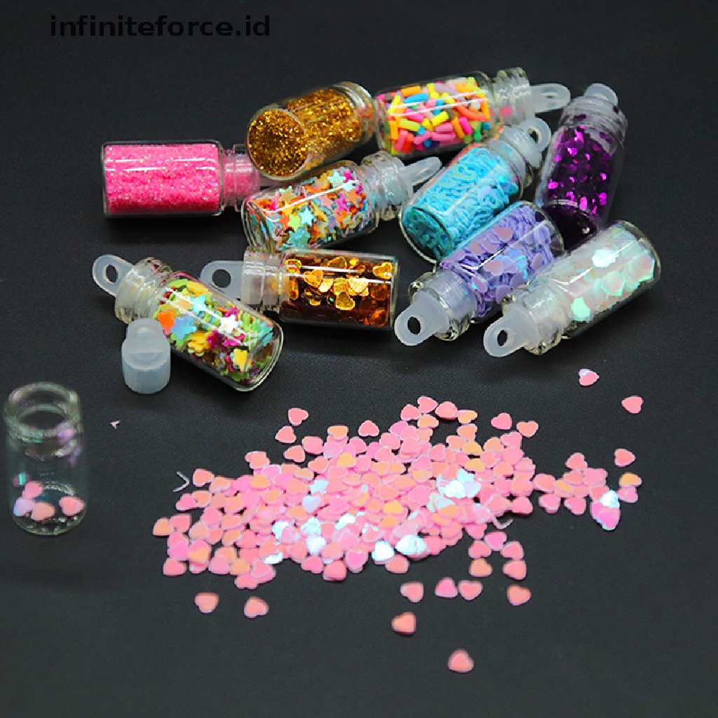 (infiniteforce.id) Manik-manik Berlian Imitasi 3D Untuk Dekorasi Nail Art DIY