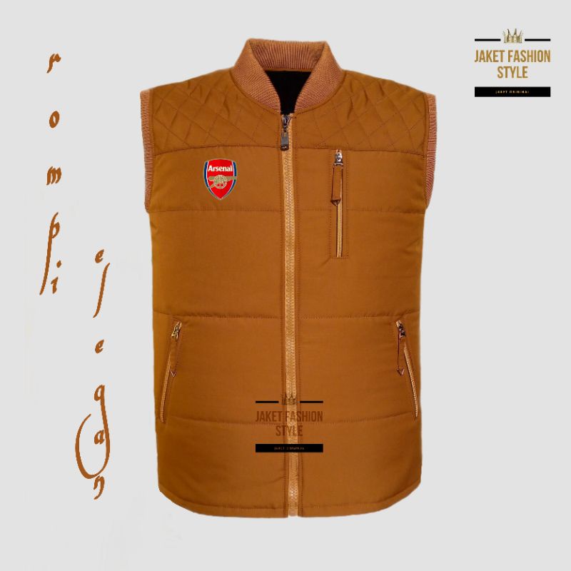 Jaket Rompi arsenal pria wanita terbaru termurah olahraga outdoor sepakbola size S M L XL XXL XXXL /