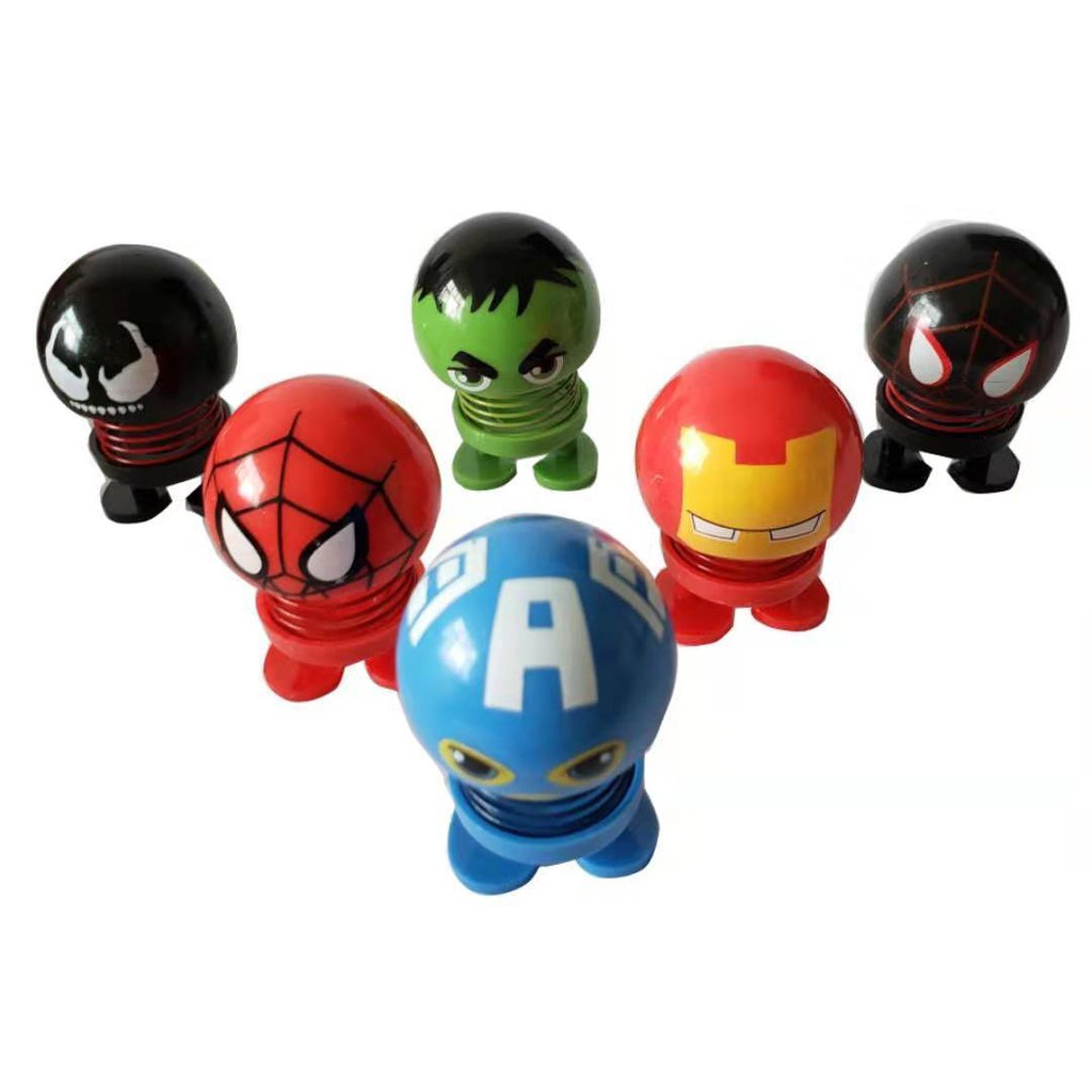 SPRING DOLL PAJANGAN DASHBOARD MOBIL MARVEL AVENGER PAJANGAN MOBIL SMILEY VA291