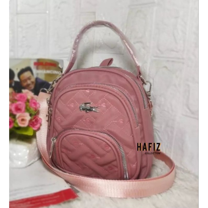 Ransel Mini 3in1 Multifungsi kantong tumpuk Ukuran 21X19CM Terlaris