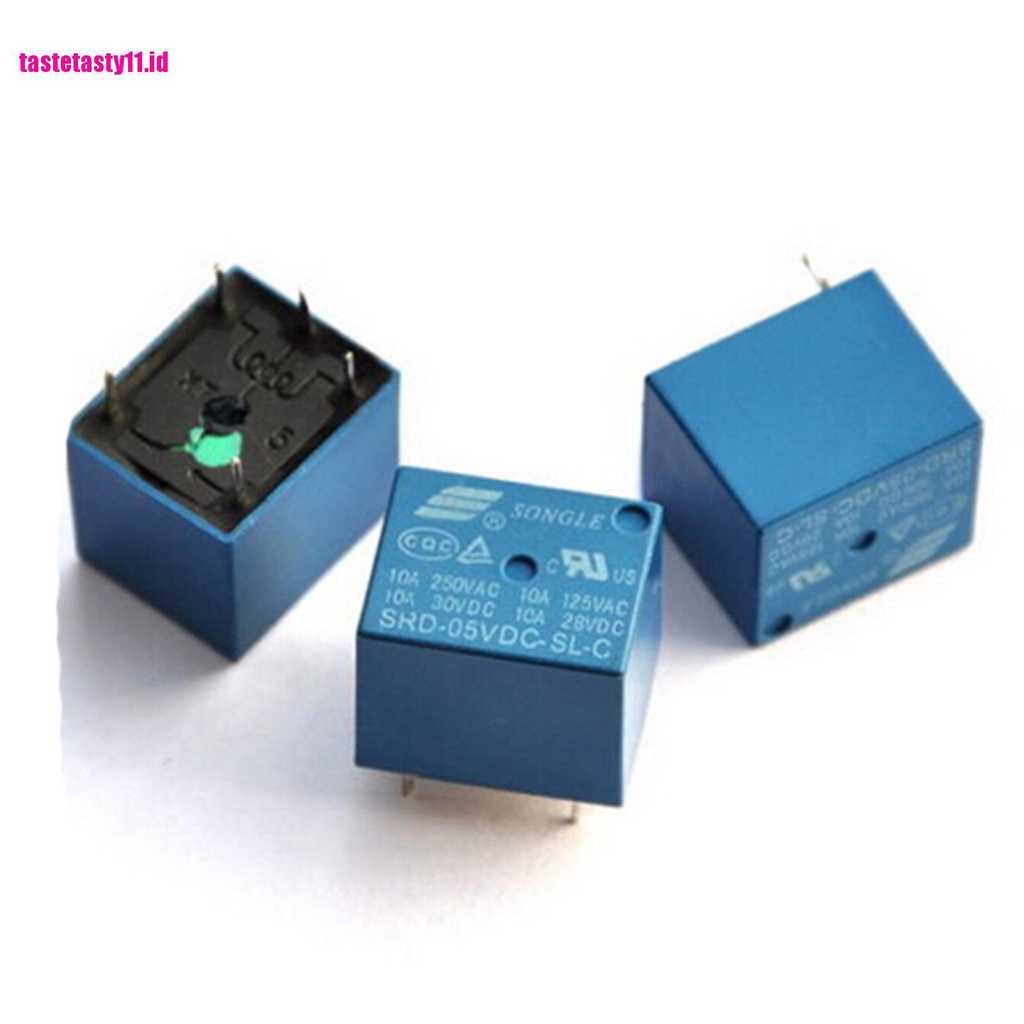 【TTID】1Pcs Mini Power Relay 5V DC SRD-5VDC-SL-C PCB Type