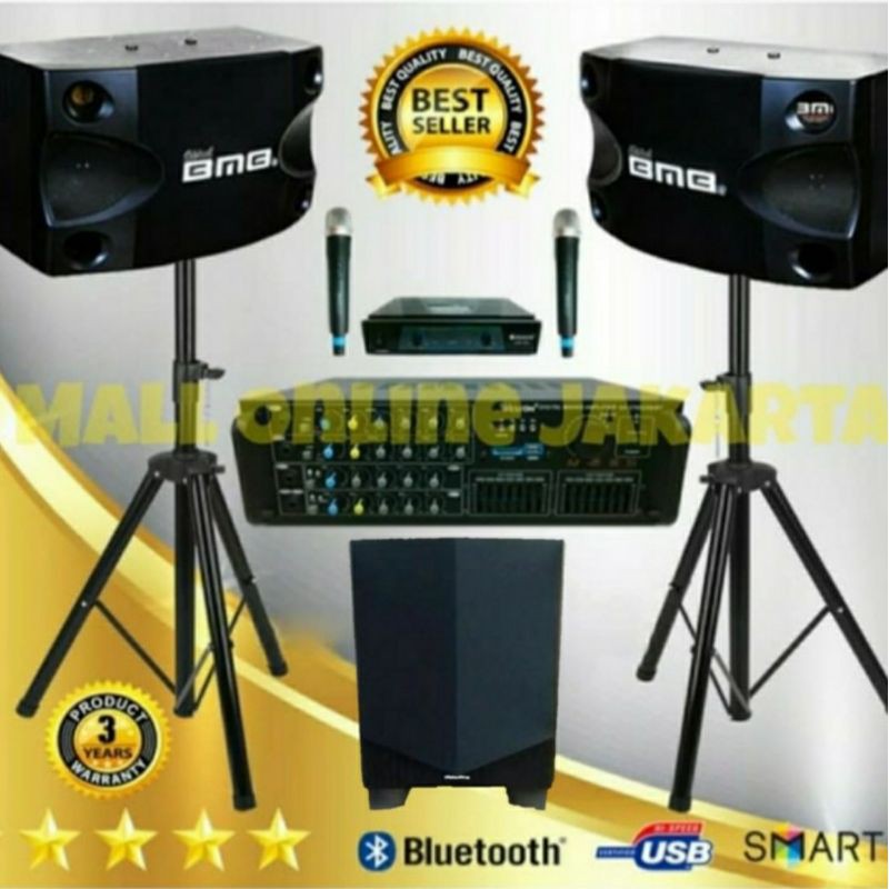 paket karaoke bmb 12 inch subwoofer 12 inch ori bluetooth sound system