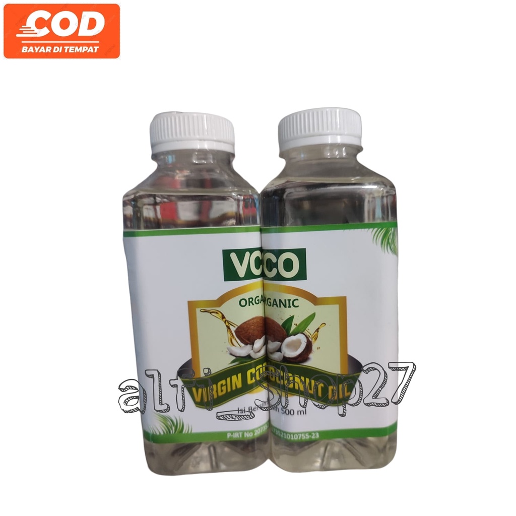 

VCO Oil 500ml Extra Vigin organic MINYAK KELAPA ASLI kemasan botol plastik