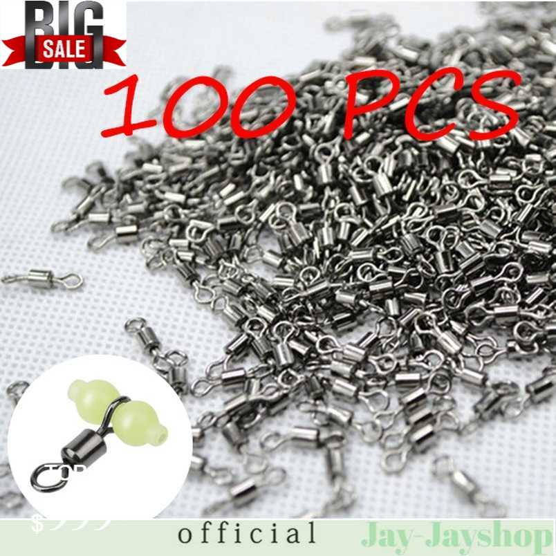 JYJ Konektor Umpan Kail Pancing Stainless Steel 5# 100 PCS - JYJ05