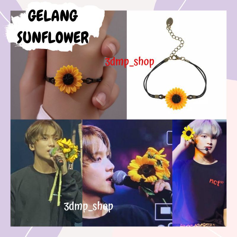 Gelang kalung Matahari sunflower Haechan nct