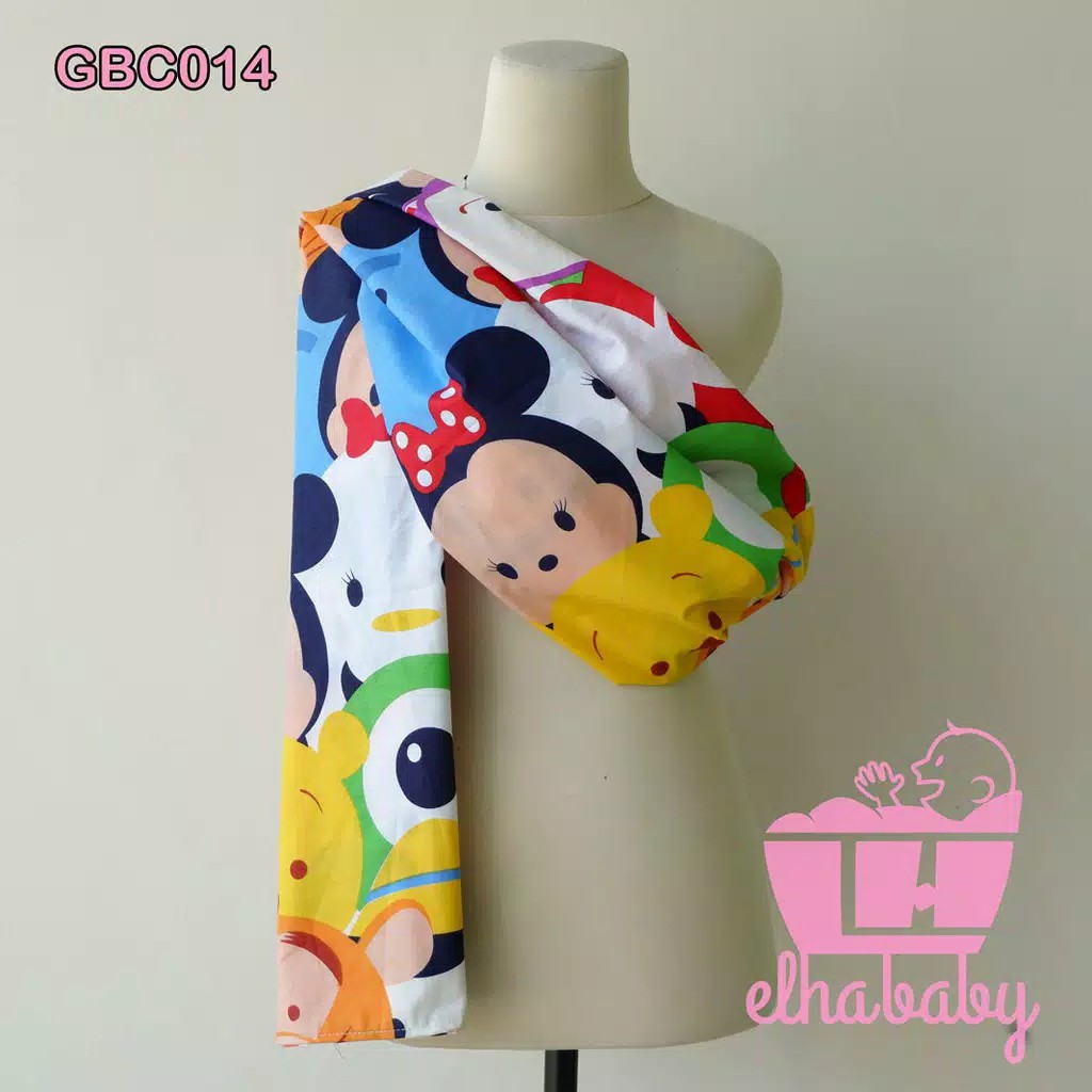 Cukin gendongan karakter selendang modern motif lucu/gendongan kain/jarik katun cvc