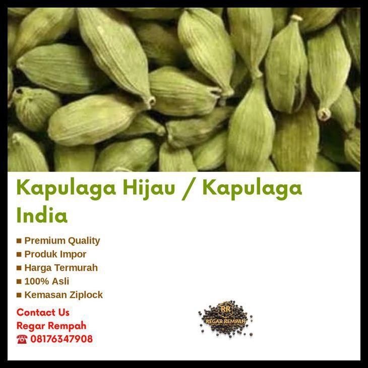 

Mas.Lynda - Kapulaga India / Kapulaga Hijau / Green Cardamon 50 Gr