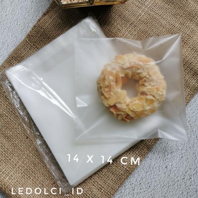 

100 PCS PLASTIK COOKIES MATTE DOFF DOF UKURAN KECIL BESAR 7X7 10X10 CM ledolci92 Kualitas Baik