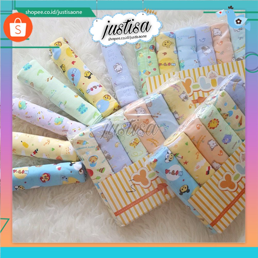 Promo  !! Bedong Bayi Y-Lin Full Print Bahan Katun Kaos Dijamin Halus banget - bedong Y-Lin full print