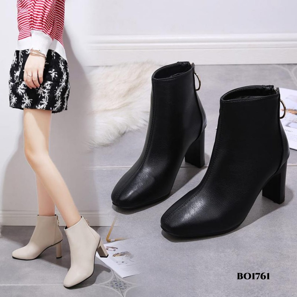 RESTOCK PRF Sepatu Boots Heels Korea BO1761