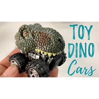 GIJ - ISHOWTIENDA Mainan Mobil-Mobilan Dinosaurus Diecast Anak 4 PCS