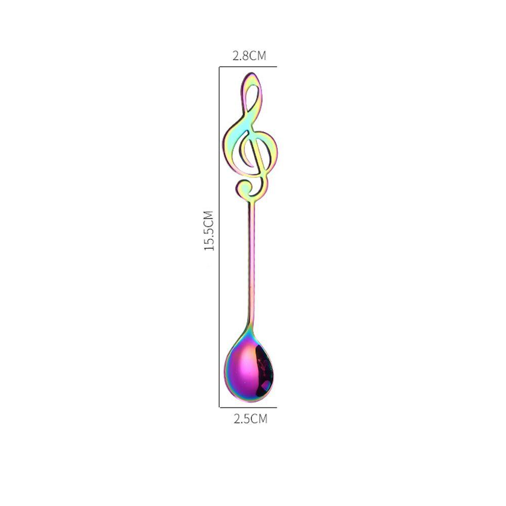 Solighter Sendok Nota Musik Hadiah Kreatif Aksesoris Dapur Es Krim Teh Music Bar Dessert Sendok Teh