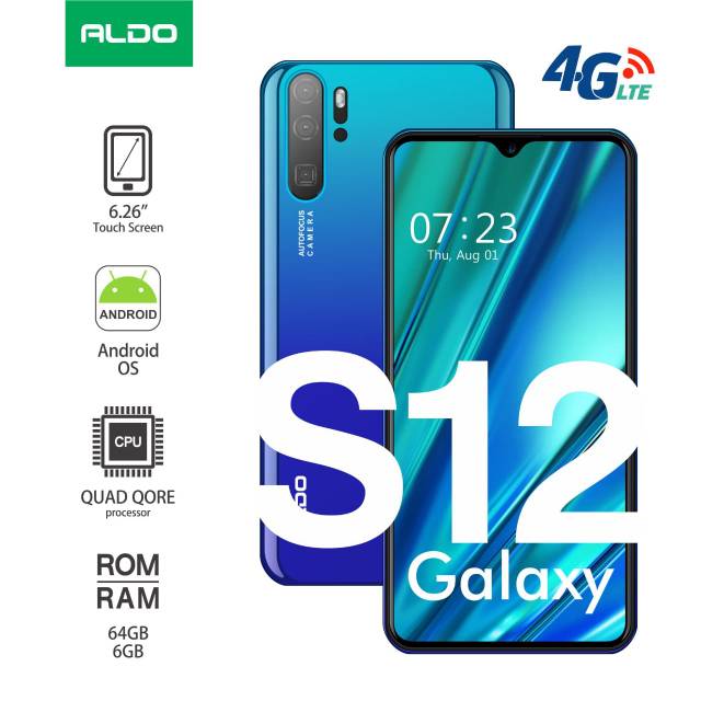 HP ALDO ANDROID S12 GALAXY RAM 6GB ROM 64GB 6INC 4G LTE