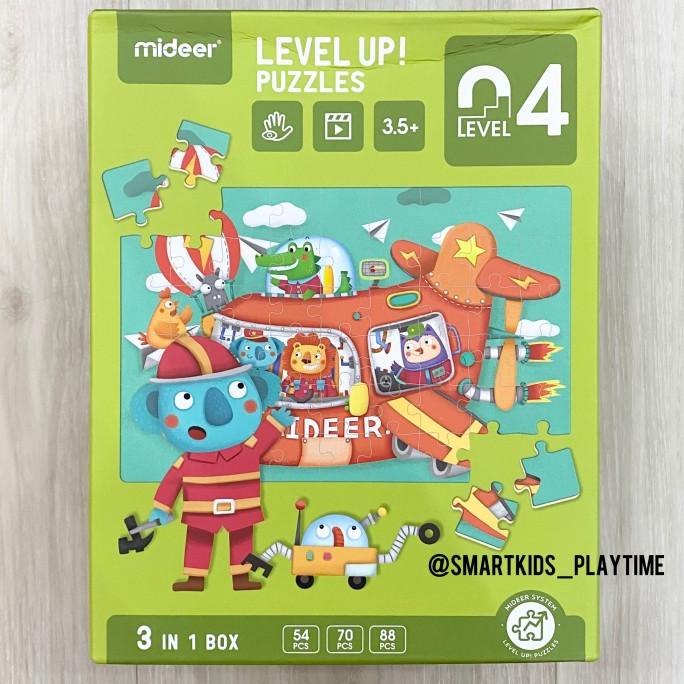 Mideer Puzzle Level 4 (usia 3.5+) - Transportation