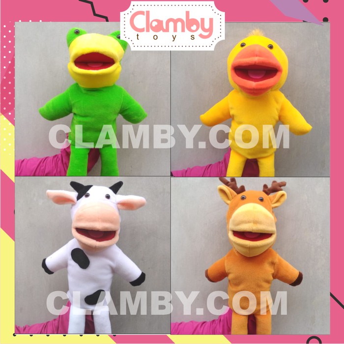 Puppet Muppet 50cm Karakter Hewan Bebek Boneka Dongeng Boneka Tangan