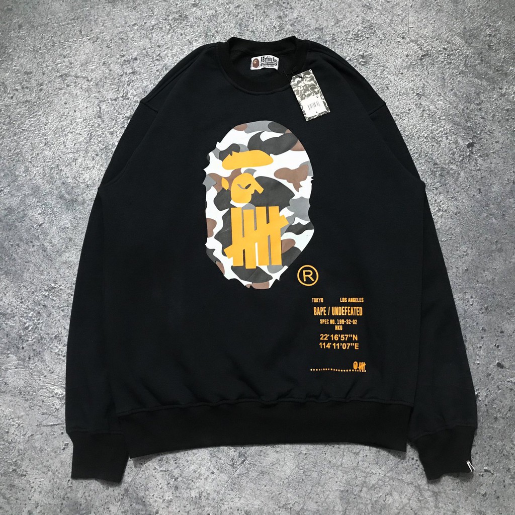CREWNECK BAPE X UNDEFEATED CAMO COD
