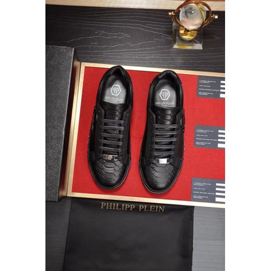 sepatu pria philipp plein sneaker cowok mirror men shoes run away top pp branded