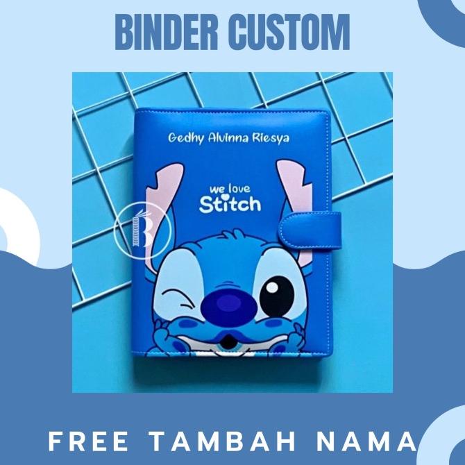 

Office & Stationery | Document Organizer | Binder Custom Motif Stitch Blue Free Tambah Nama A6 A5 B5 | Best Seller