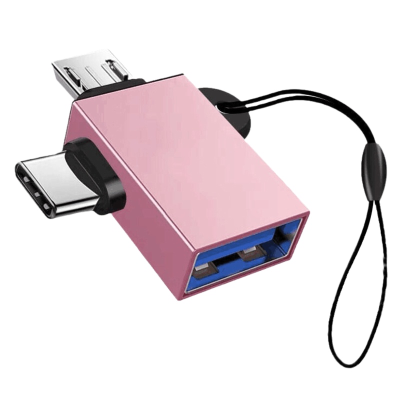 Vivi 2 in 1 Adapter Konektor Konverter OTG Micro USB Tipe C Male Ke USB 3.0 Female Bahan Aluminum Alloy Untuk Handphone / Tablet