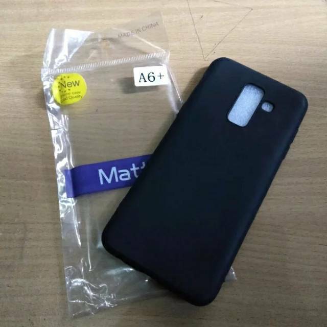 Soft Case SAMSUNG A6 PLUS 2018 - Softcase Blackmatte SAMSUNG A6 PLUS 2018 Slim Black Matte