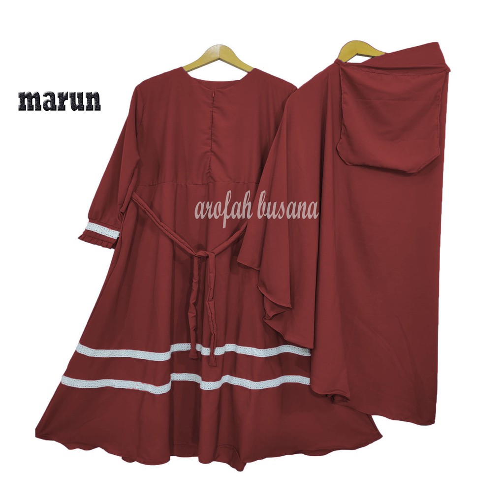 GAMIS SET JILBAB SYAR'I RENDA / GAMIS RENDA / GAMIS MAYUNG