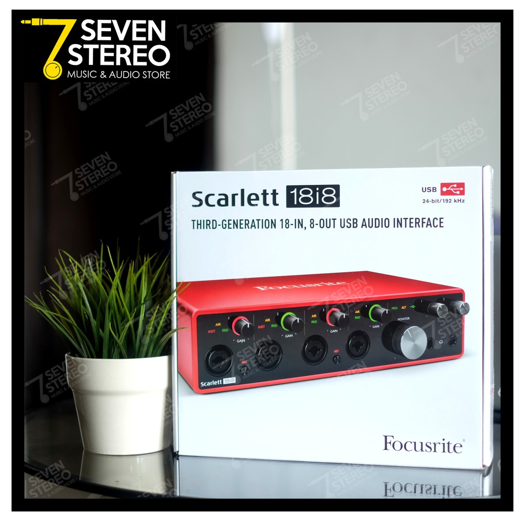 Focusrite Scarlett 18i8 3rd Gen USB Audio Interface - Soundcard Recording