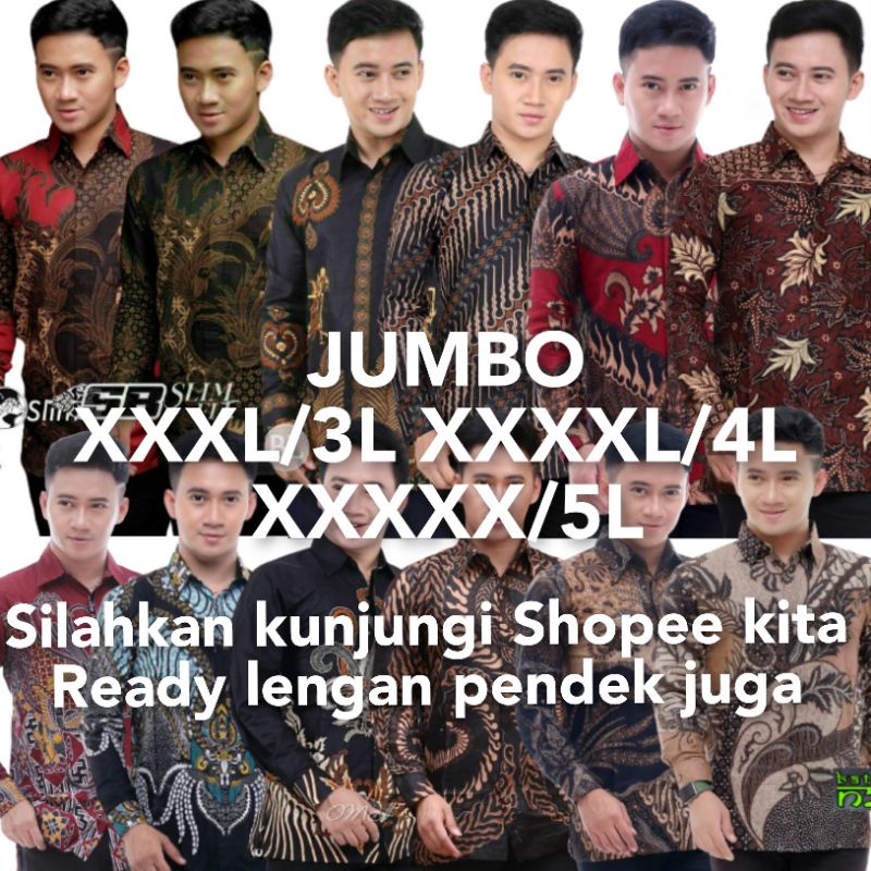 Diskon BSWART Batik HRB026 Kenongo Hem Panjang Padi Pekalongan M L XL Batik Pria MURAH