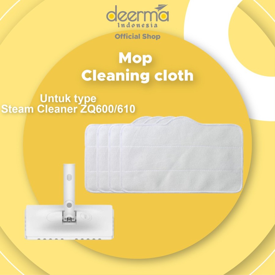 Deerma Steam Cleaner Mop Cleaning Mop Dem-zq600 Dem-zq610 Mop 1 Pcs Pel alat pel alat pel Alat penge
