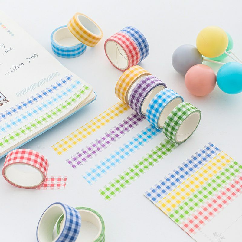 

JOURNALCARE.ID || Masking Tape Hand Account Tape Washitape Grid Isolasi motif Diary DIY Dekoratif Tape