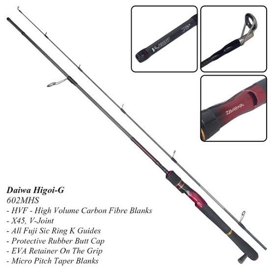 Joran Spinning DAIWA HIGOI 602MHS | Joran Galatama | Garansi