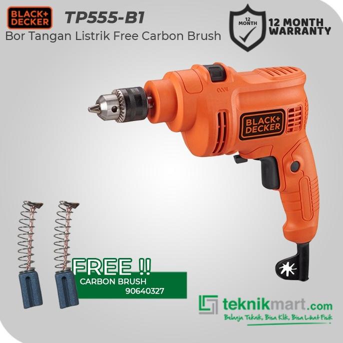 Promo Black And Decker Tp555 10 Mm Bor Listrik Impact Termurah