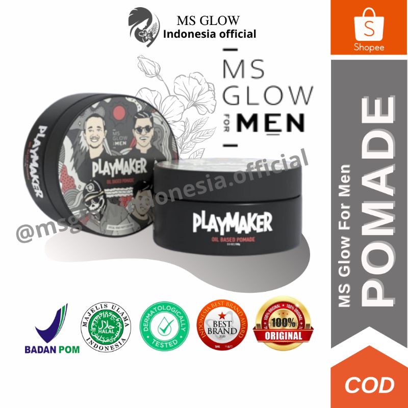 MS GLOW Playmaker Hair Pomade / Pomade ms glow for men