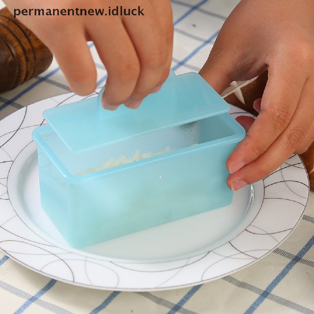 Cetakan Pembuat Sushi Musubi Bentuk Persegi Panjang Model Tekan