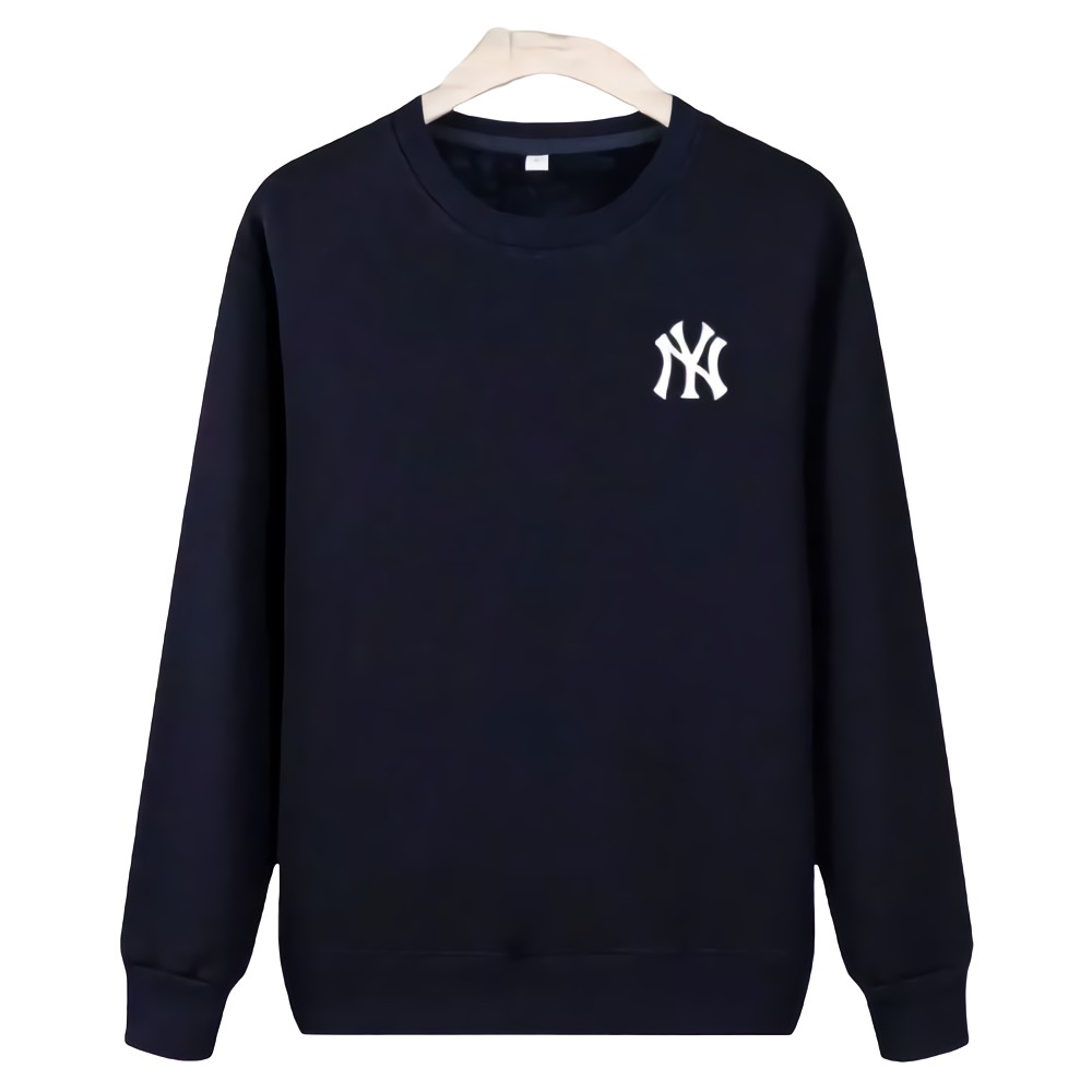 Sweater Crewneck pria NY NAVY sweter cowok distro simple unisex