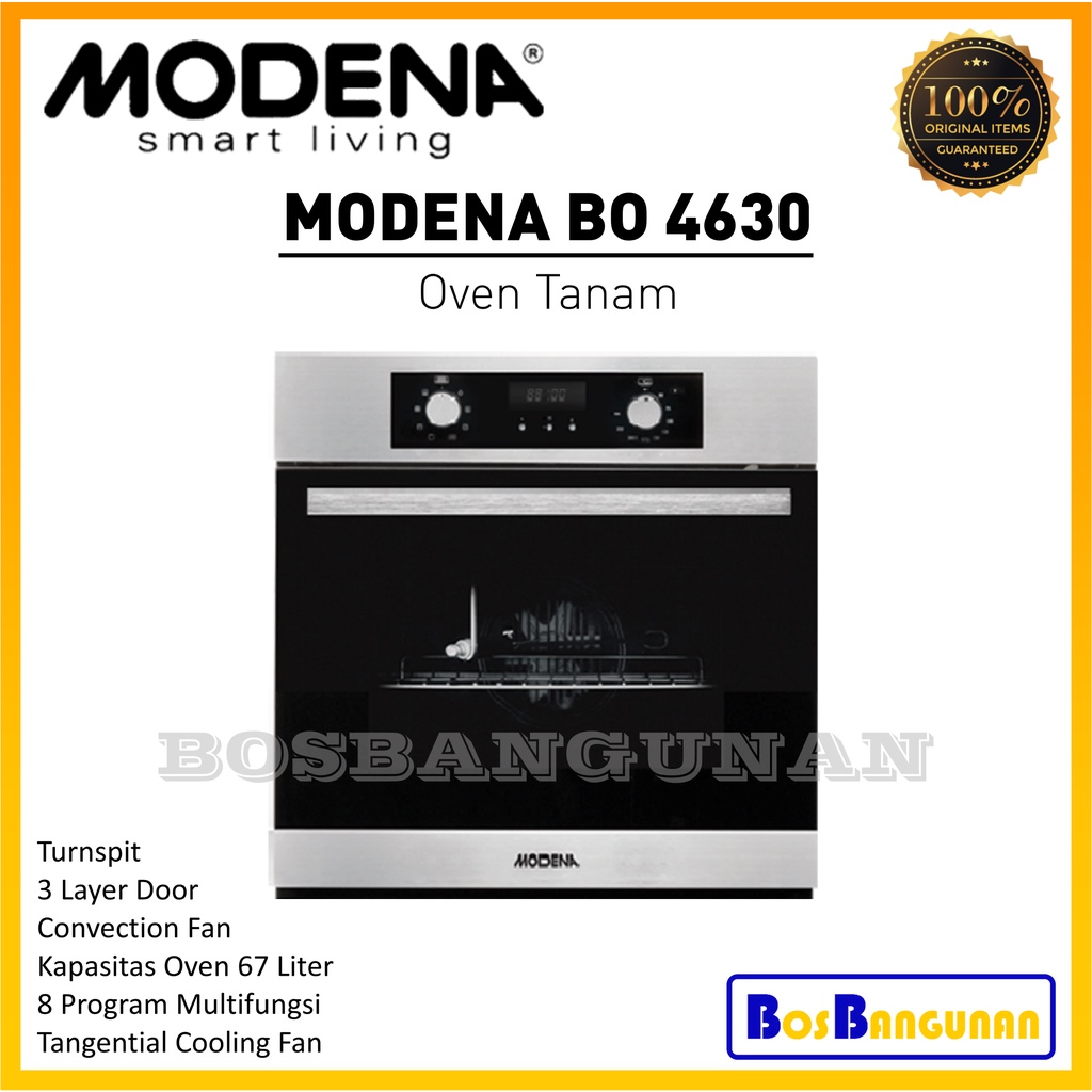 PROMO Oven Tanam MODENA BO 4630 / Oven Listrik MODENA BO4630 / Oven MODENA / Oven Listrik
