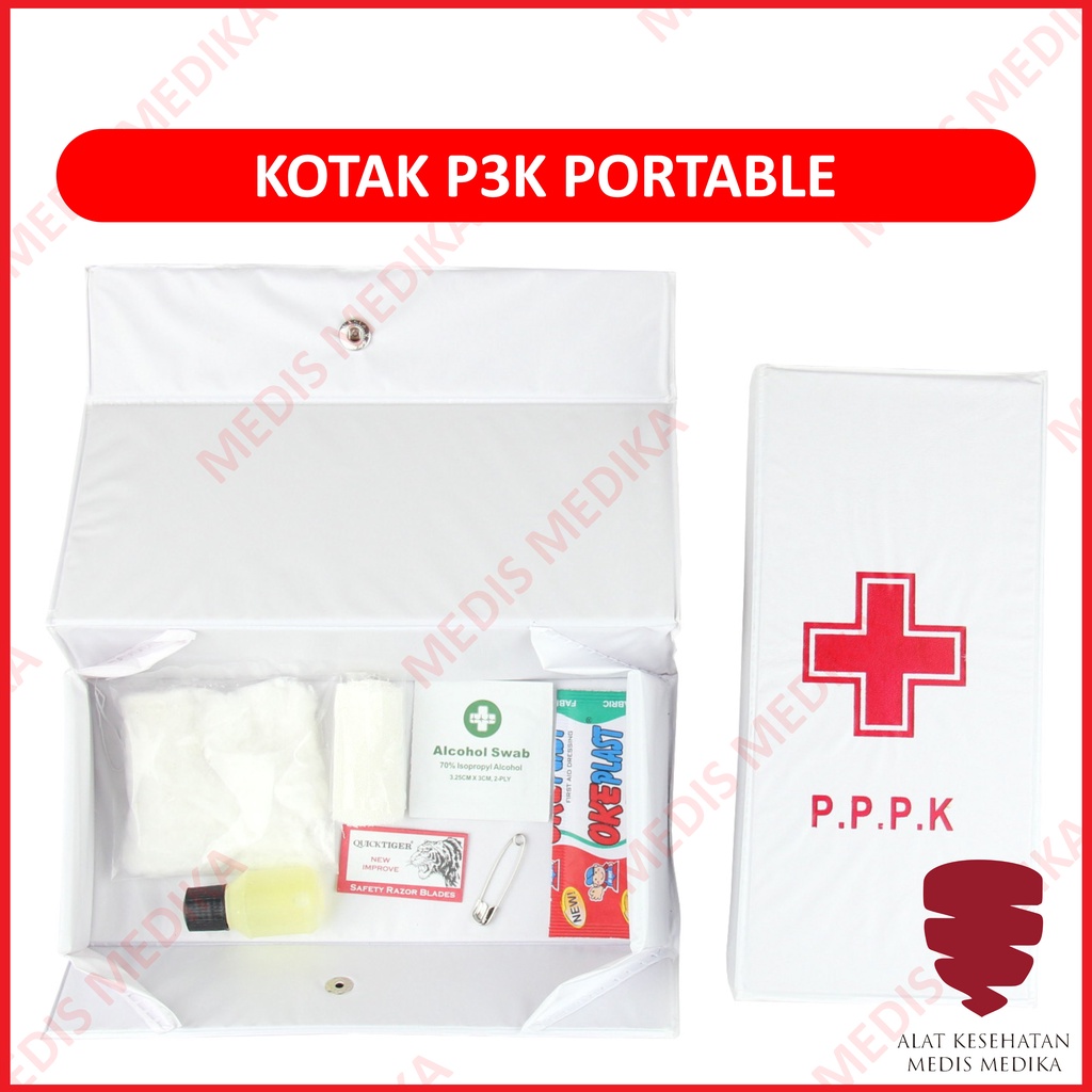 Tepak Kotak P3K Obat Alat Bantu Perawatan Luka Darurat Portable PPPK First Aid Kit Mobil Murah