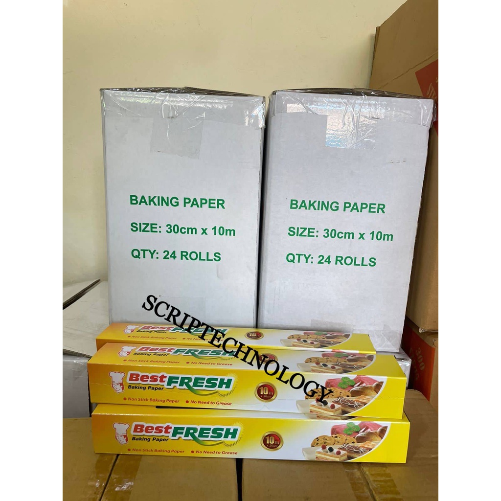 Baking paper Roll Kertas Baking Best Fresh 30cm x 10m 10 Meter Ori