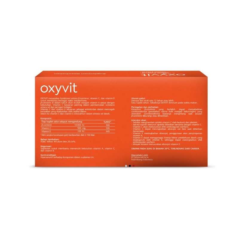 Oxyvit Vitamin C++ Daya Tahan Tubuh Mencegah Sakit Mempercepat Penyembuhan USA Grade Kapsul Booster Tubuh
