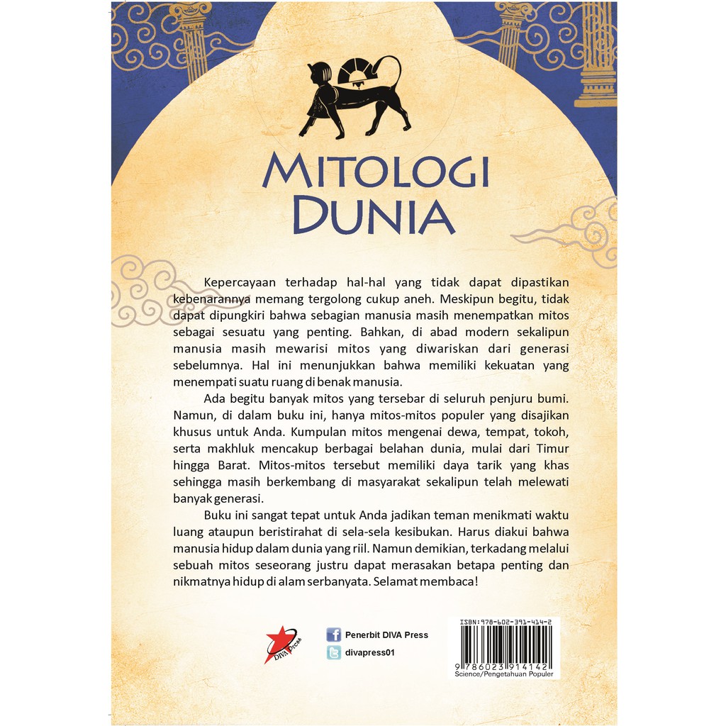 Buku Mitologi Dunia; Mitos-Mitos Terkenal yang Dipercaya Masyarakat Penjuru Dunia - DIVA Press-1