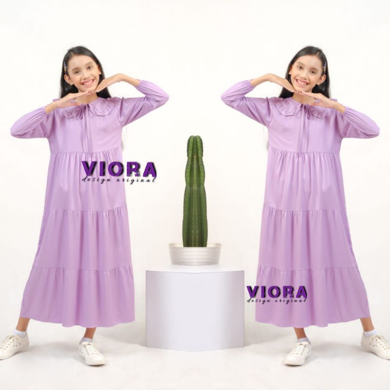 MIDI DRESS MUSLIM ANAK PREMIUM NAOMI MIDI KATUN  TWILL  BAJU LEBARAN ANAK TANGGUNG 2022