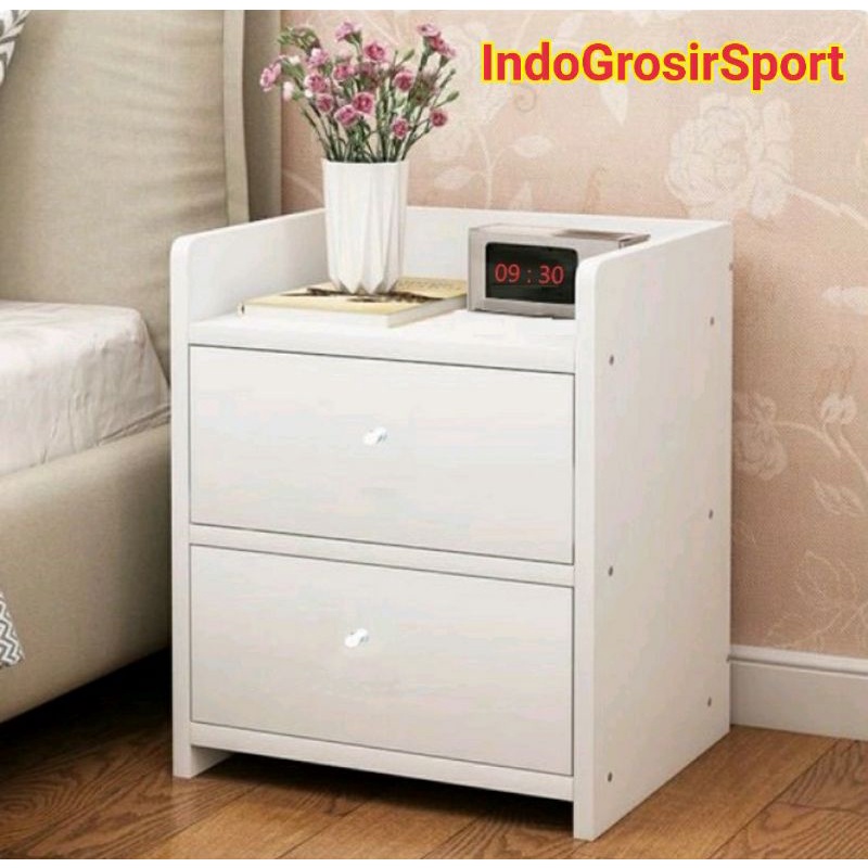 Jual MEJA NAKAS KECIL BED SIDE TABLE LACI SERBAGUNA MEJA SAMPING ...